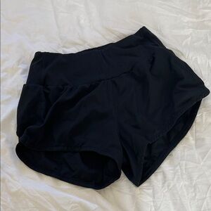 Women's Athletic Black Shorts